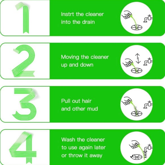 MUSMU 5 in 1 Drain Snake - Picture 8 of 8